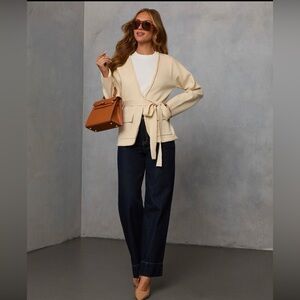 Vici - City Layer Waist Tie Utility Jacket- NWOT